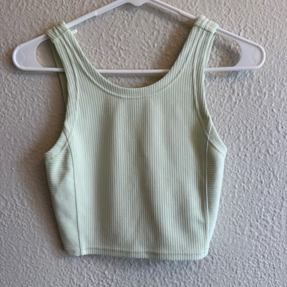 Lululemon Green Ribbed Softstream Cropped Tank - Picture 2 of 10